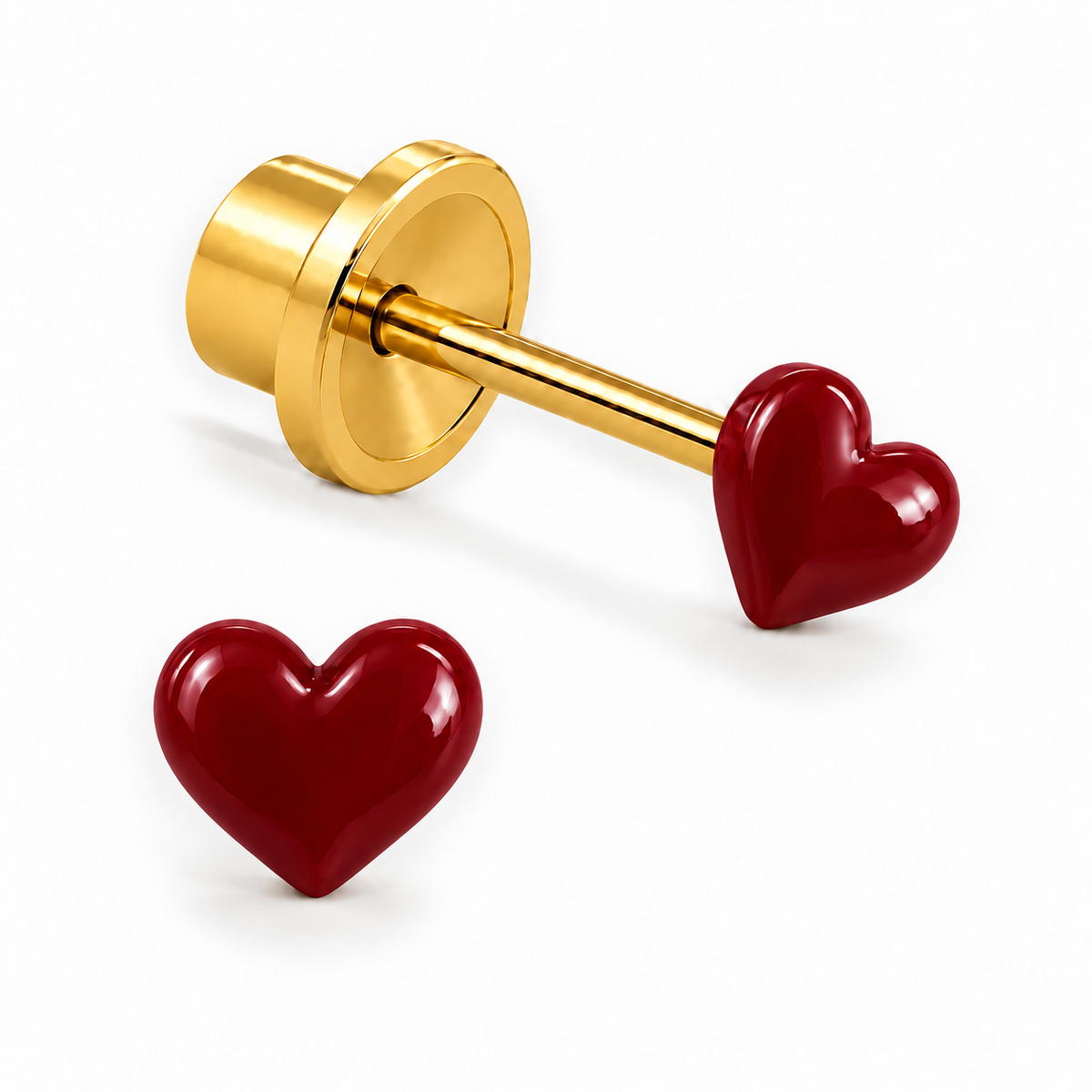 15HG · Corazón Granate · Miss Earrings