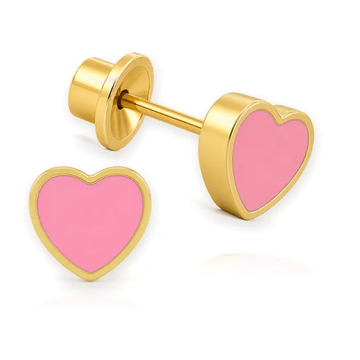 Corazón Rosé · 15HP · vista principal · Miss Earrings