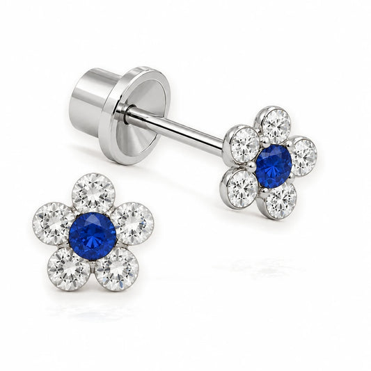 Flor Zafiro · 24FB · vista principal · Miss Earrings