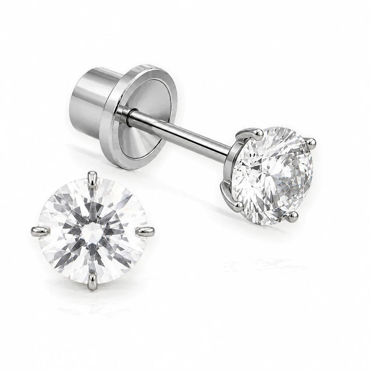 Solitario Titanio · 44S · vista principal · Miss Earrings