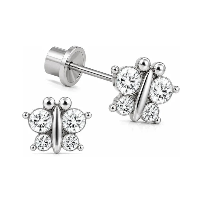 Mariposa Cristal · M18 · vista principal · Miss Earrings