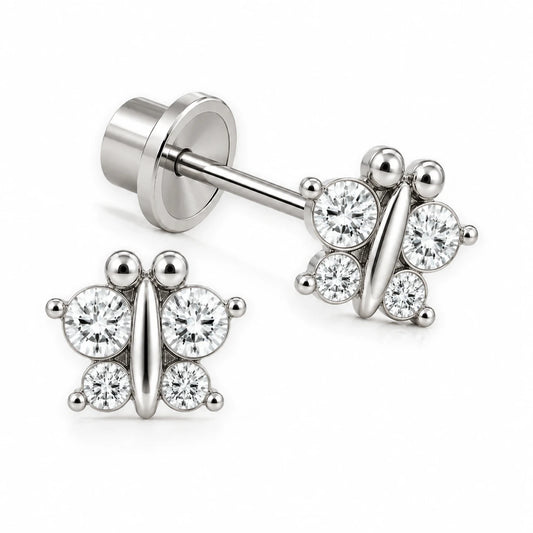Mariposa Cristal · M18 · vista principal · Miss Earrings