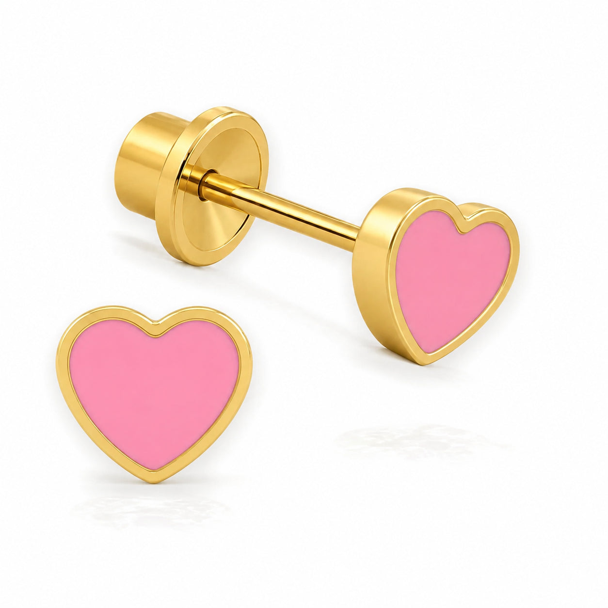 Vista frontal de Pink Heart